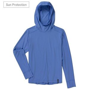 Patagonia Kids Blue Swim Hoodie with UV protection